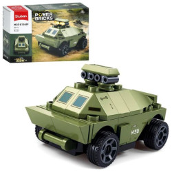 Конструктор SLUBAN військова серія, машина, 40дет, в кор. 14*9,5*4,5см  арт: M38-B1368F