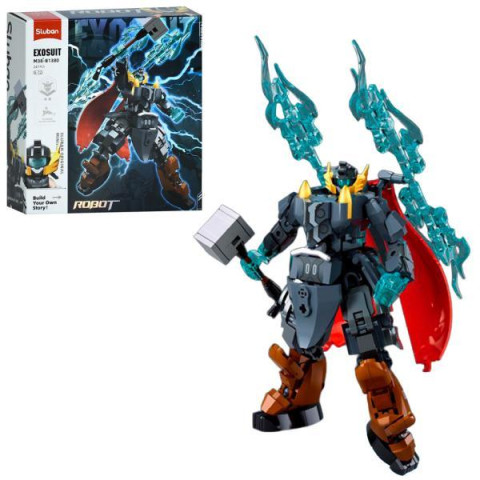 Конструктор SLUBAN робот-воїн, фігурка, 247дет, в кор. 22*23,5*6,5см  арт: M38-B1380