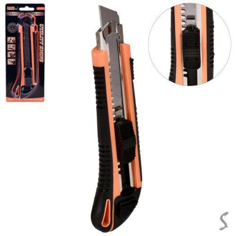 Нож строительный сегментный на планш.20*8см 