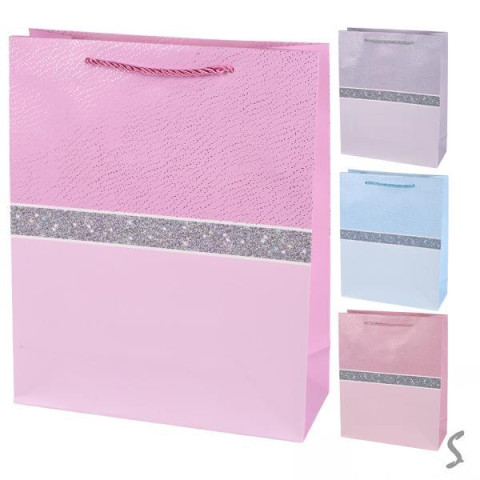 Пакет подарунковий паперовий M Classic 26*32*10см, ЦІНА ЗА УП. 12ШТ арт: R34699-M