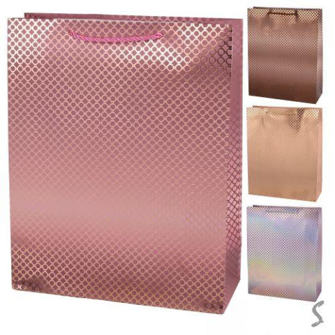 Пакет подарочный бумажный L Shine 31*40*12см, ЦЕНА ЗА УП. 12ШТ