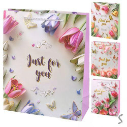 Пакет подарочный бумажный L Just for You 30*41.5*12см, ЦЕНА ЗА УП. 12ШТ