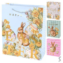 Пакет подарунковий паперовий M Easter 26*32*10см, ЦІНА ЗА УП. 12ШТ арт: R34566-M