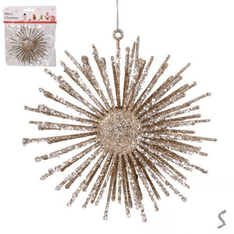 Фігурка-підвіска новорічна "Snowflake" 13см арт: R33896