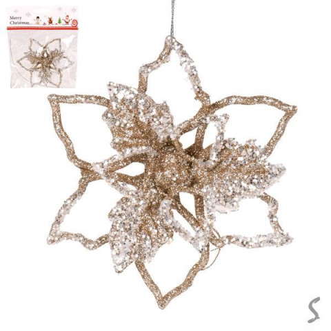 Фігурка-підвіска новорічна "Flower" 12см арт: R33910