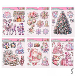 Наклейка на окна "Merry Christmas" 31*38см