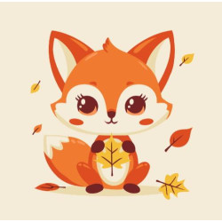 Картина по номерам "Маленькая Руди" лак 30*30см, термопакет, ТМ ART Craft, Украина