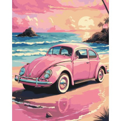 Картина по номерам "Розовый жук" лак 40*50см, термопакет, ТМ ART Craft, Украина