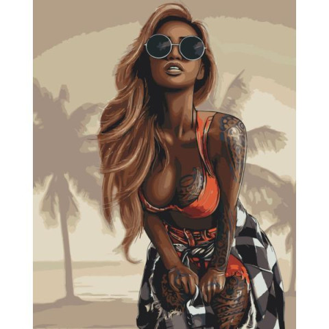 Картина за номерами "Спокуса Маямі" лак 40*50см, термопакет, ТМ ART Craft, Україна арт: 10221-AC