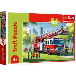 Пазлы 60 эл. Пожарная машина в кор. 21*14*4м, ТМ Trefl, Польша