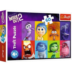 Пазлы 60 эл. Inside Out 2 Знай свои эмоции, в кор. 21*14*4см, ТМ Trefl, Польша