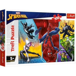Пазли 100 ел. Spiderman Догори ногами, в кор. 29*19*4см, ТМ Trefl, Польща арт: 16347