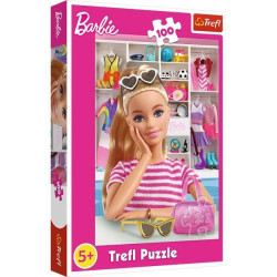 Пазли 100 ел. Barbie Зустрічайте Барбі, в кор. 29*19*4см, ТМ Trefl, Польща арт: 16458
