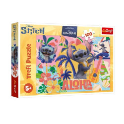 Пазлы 100 эл. Disney Stitch The Movie Стич и друзья, в кор. 29*19*4см, ТМ Trefl, Польша