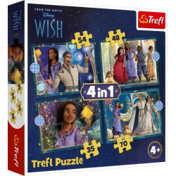 Пазли 4in1 (35, 48, 54, 70) Wish Мрії збуваються, в кор. 28*28*6см, ТМ Trefl, Польща арт: 34649