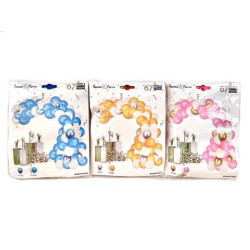 Фотозона из воздушных шаров "Holiday" 67шт/наб, в пак. 22*17см (200наб)