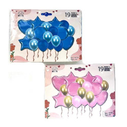 Набор воздушных шаров "Party" 19шт/наб, пак. 22*17см (300наб)