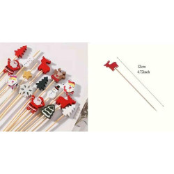 Шпажки для декору новорічні 50шт, пак. 15*10см арт: TNW-13