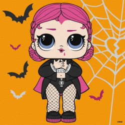 Картина за номерами для дітей "L.O.L. Surprise! Countess" 25x25см, термопакет, ТМ Ідейка, Україна арт: KHO1330