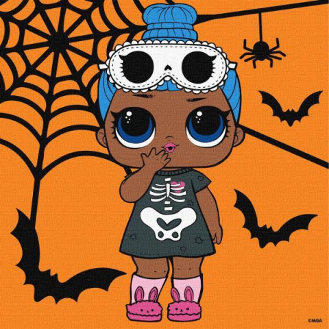 Картина за номерами для дітей "L.O.L. Surprise! Sleepy Bones" 25x25см, термопакет, ТМ Ідейка, Україна арт: KHO1332