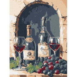 Картина за номерами "Гармонія вина" 30х40см, термопакет, ТМ Ідейка, Україна арт: KHO5730