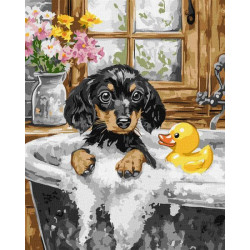 Картина по номерам "День купания" 40x50см, термопакет, ТМ Идейка, Украина