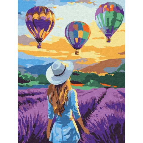 Картина за номерами "Лавандові пригоди" 30x40см, термопакет, ТМ Ідейка, Україна арт: KHO8660