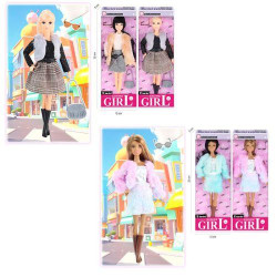 Кукла 30см, шарнирная, 4 вида, в кор. 12*32*5см 