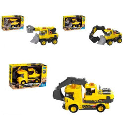 Стройтехника инерция, 18см, звук, свет, подвижные детали, 3 вида, на бат