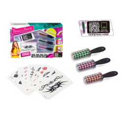 Косметика мел для волос 3шт/3цвета, тату, в кор. 33*20,5*4см 