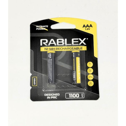 Аккумулятор Rablex R03 1100mAh, ЦЕНА ЗА 2ШТ (2/24/240) (16)