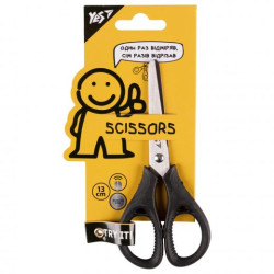 Ножницы "Не ускладнюй!" 13см с резиновыми вставками, ТМ Yes, Украина