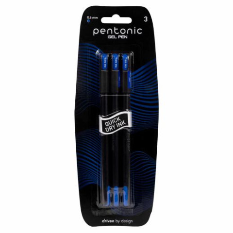 Ручка гелевая Pentonic синяя 0,6 мм LINC, ЦЕНА ЗА УП. 3ШТ