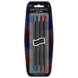 Ручка гелевая Pentonic микс цветов 0,6 мм LINC, ЦЕНА ЗА 3ШТ