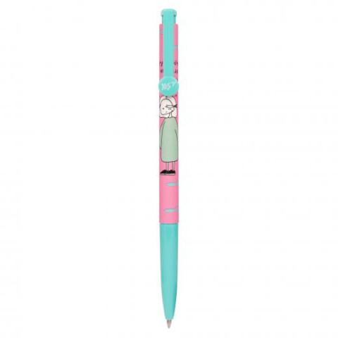 Ручка шариковая YES Hey Helly автоматическая 0,7 мм синяя ЦЕНА ЗА УП. 36ШТ