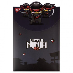 Папка-конверт YES А4 на липучке "Ninja" вертикальная