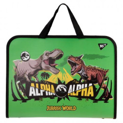 Папка-портфель YES FC на молнии с тканевыми ручками "Jurassic World"