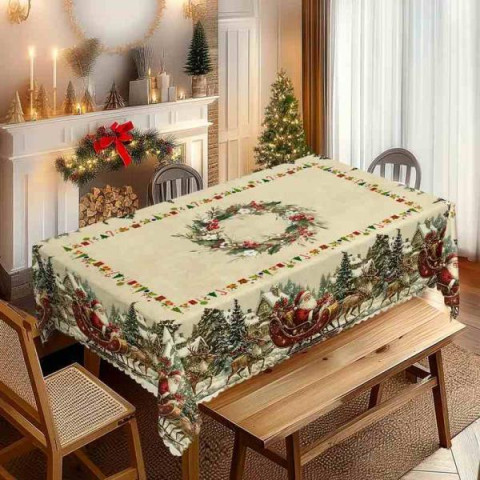 Скатертина Різдво 152*220см, пак. 28*21см арт: TNSS-1