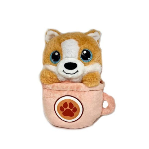 М'яка іграшка собачка в чашці 25см  арт: QD2403