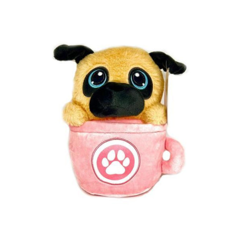 М'яка іграшка собачка в чашці 25см  арт: QD2404