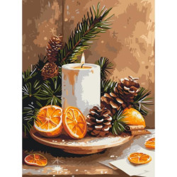 Картина по номерам "Апельсиновый уют" 30*40см, термопакет, ТМ ART Craft, Украина