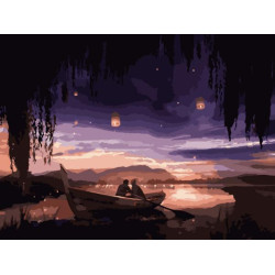 Картина по номерам "Влюбленные под небом" лак 40*50см, термопакет, ТМ ART Craft, Украина