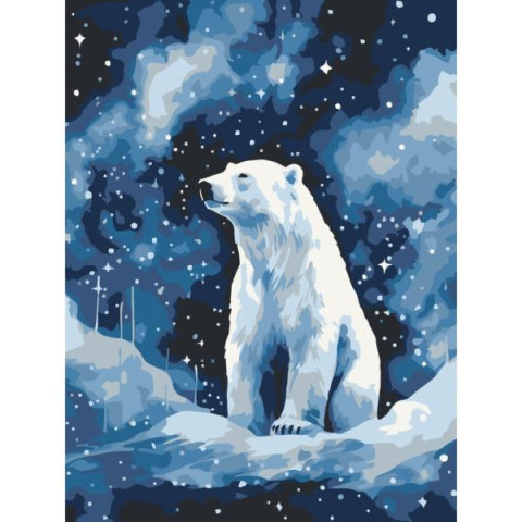 Картина за номерами "Полярний ведмідь" лак 30*40см, термопакет, ТМ ART Craft, Україна арт: 11698-AC