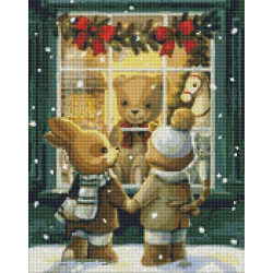 Алмазная мозаика "Магазин игрушек" с АВ стразами 40х50см, термопакет, ТМ Идейка, Украина