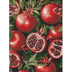 Алмазная мозаика "Гранат в разрезе" 30х40см, термопакет, ТМ Идейка, Украина