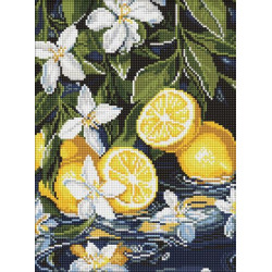 Алмазна мозаїка &quot;Лимони в розрізі&quot; 30х40см, термопакет, ТМ Ідейка, Україна арт: AMO8301