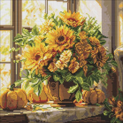 Алмазная мозаика "Там де солнце" 40х40см, термопакет, ТМ Идейка, Украина