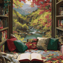 Картина по номерам "Горная мечта" 40х40см, термопакет, ТМ Идейка, Украина