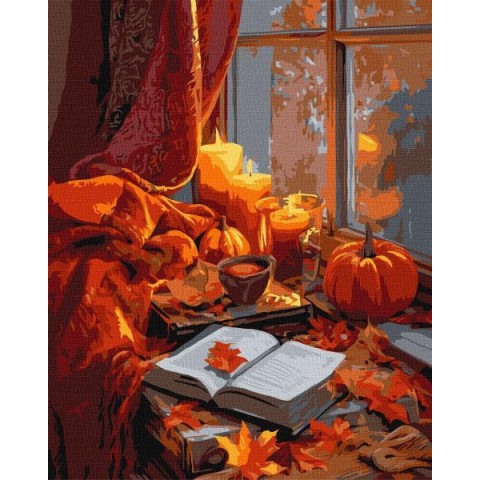 Картина за номерами "Осінь у серці" 40х50см, термопакет, ТМ Ідейка, Україна арт: KHO6417