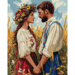 Картина за номерами "Незламні та нерозлучні" 40х50см, термопакет, ТМ Ідейка, Україна
